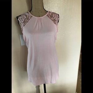 Light pink cap sleeve top New